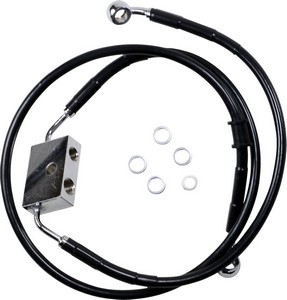 Drag Specialties Frt Brake Line Xl Bk +12 Frt Brake Line Xl Bk +12 i gruppen Reservdelar & Tillbehr / Bromsar / Bromsslang / Bromsslang XL hos Blixt&Dunder AB (17415313)