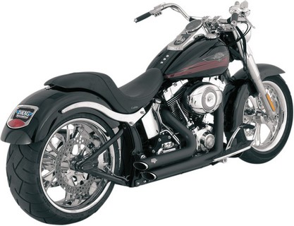 Vance & Hines Exhaust Shortshots Staggered Black Exh Ss Stag Blk 86-11 i gruppen Reservdelar & Tillbehr / Avgassystem / Avgassystem /  Evo & Twin Cam Softail hos Blixt&Dunder AB (18000745)
