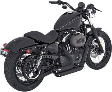Vance & Hines Exhaust Shortshots Staggered Black Exh Ss Stag Blk 04-13 i gruppen Reservdelar & Tillbehr / Avgassystem / Avgassystem / Sportster hos Blixt&Dunder AB (18000752)