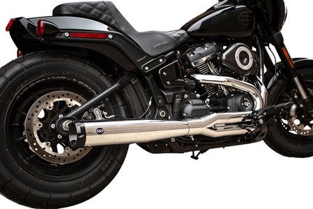 S&S Exhaust 2-1 Ch/Bl Rc M8St Exh 2-1 Ch/Bl Rc 18-19 St i gruppen Reservdelar & Tillbehr / Avgassystem / Avgassystem / M8 Softail hos Blixt&Dunder AB (18002400)