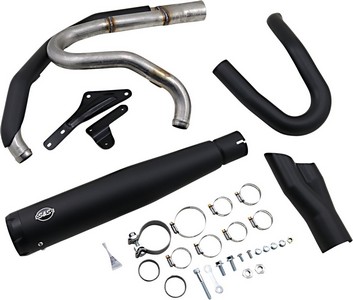 S&S 2-1 Exhaust - Black - M8 Softail Exhaust Blk 2-1Rc M8 St i gruppen Reservdelar & Tillbehr / Avgassystem / Avgassystem / M8 Softail hos Blixt&Dunder AB (18002467)