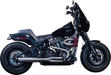 S&S Cycle Exhuast Superstreet 2:1 Brushed Ss R/O M8 Softail 2018-24 Ex i gruppen Reservdelar & Tillbehr / Avgassystem / Avgassystem / M8 Softail hos Blixt&Dunder AB (18002692)
