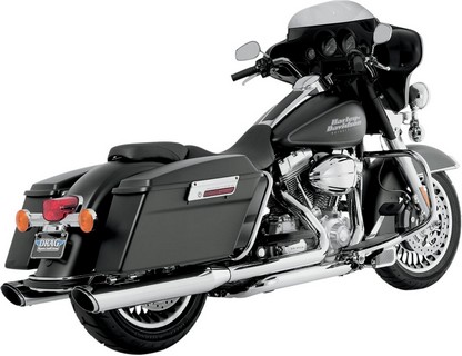 Vance & Hines Muffler Twin Slash Round Chrome Muffler Tw-Sl Rnd 95-16F i gruppen Reservdelar & Tillbehr / Avgassystem / Avgassystem /  Evo & Twin Cam Touring hos Blixt&Dunder AB (18010392)