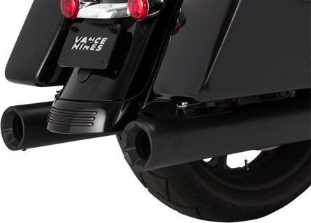 Vance & Hines Muffler Slip-On Eliminator 400 Black W/Black End Caps Mu i gruppen Reservdelar & Tillbehr / Avgassystem / Avgassystem /  Evo & Twin Cam Touring hos Blixt&Dunder AB (18011067)