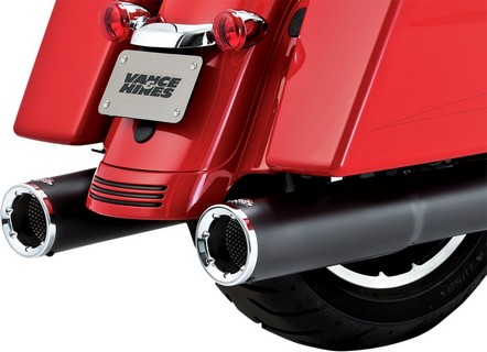 Vance & Hines Muffler Slip-On Hi-Output Black Muffler Ho Blk 17-19 Fl i gruppen Reservdelar & Tillbehr / Avgassystem / Avgassystem /  Evo & Twin Cam Touring hos Blixt&Dunder AB (18011069)