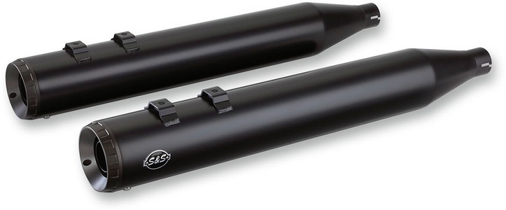 S&S Mufflers Grand National Slip-On Black Mufflers Gn Blk Flt 17- i gruppen Reservdelar & Tillbehr / Avgassystem / Ljuddmpare hos Blixt&Dunder AB (18011204)