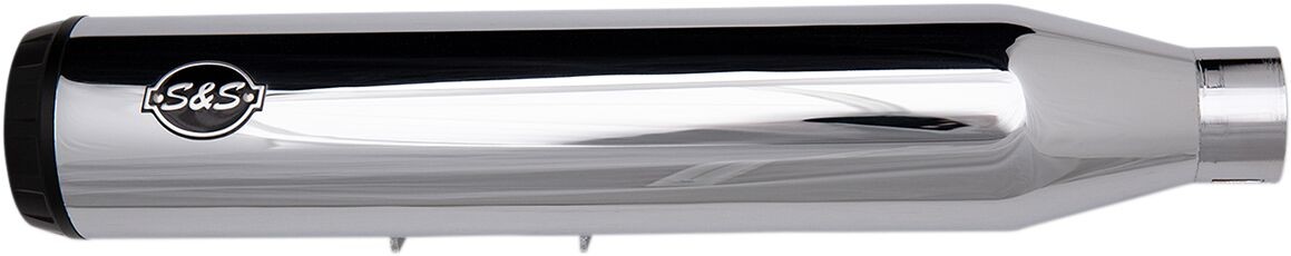 S&S Grand National Ec Slip-On Mufflers Chrome/Black So Ec Flde/Flhc Gn i gruppen Reservdelar & Tillbehr / Avgassystem / Ljuddmpare hos Blixt&Dunder AB (18011380)