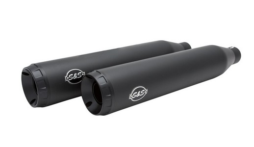 S&S Grand National Ece Slip On Mufflers Black/Black So Ec Gn Bk Xl 14- i gruppen Reservdelar & Tillbehr / Avgassystem / Ljuddmpare hos Blixt&Dunder AB (18011463)