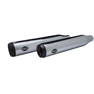 S&S Grand National Ece Slip-On Mufflers Chrome/Black So Ec Gn Ch Xl 14 i gruppen Reservdelar & Tillbehr / Avgassystem / Ljuddmpare hos Blixt&Dunder AB (18011464)