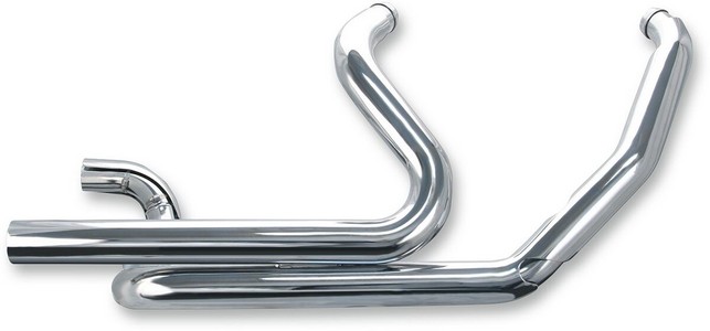 S&S Header Dual System Chrome Headpipes Dl Chr 95-08Flt i gruppen Reservdelar & Tillbehr / Avgassystem / Avgassystem / M8 Touring hos Blixt&Dunder AB (18020382)