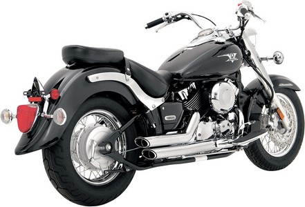 Vance&Hines Exhaust Shortshots Staggered Chrome Exhaust Ss St Vs650 Ca i gruppen  hos Blixt&Dunder AB (18100556)