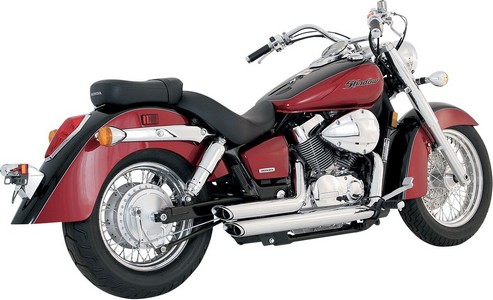 Vance&Hines Exhaust Shortshots Staggered Chrome Exhaust Ss St Aero 750 i gruppen  hos Blixt&Dunder AB (18100557)