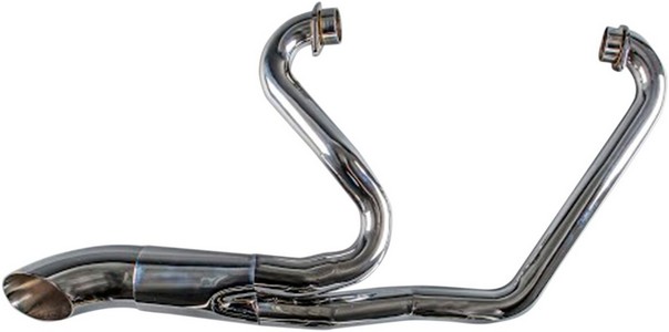 Trask Exhaust 2 Into 1 Hot Rod Stainless Steel Chrome Exhaust 2:1Vic W i gruppen  hos Blixt&Dunder AB (18102276)