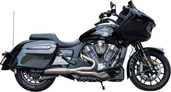 S&S Cycle Exhaust Qualifier 2:1 Race Only Brushed Stainless Challenger i gruppen Reservdelar & Tillbehr / Indian Motorcycles hos Blixt&Dunder AB (18103174)