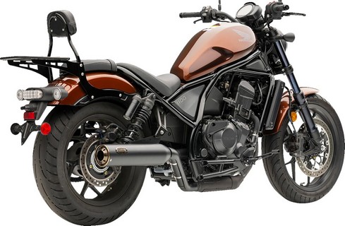 Cobra Slip-On Muffler (Blk) With Bronze Tip Rebel 1100 21-23 Slip-On M i gruppen hos Blixt&Dunder AB (18114515)