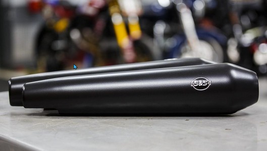 S&S Cycle Tapered Cone Black Slip-On Mufflers For Royal Enfield 650 i gruppen Reservdelar & Tillbehr / Avgassystem / Avgassystem / vriga Mrken hos Blixt&Dunder AB (18114537)