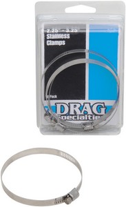 Drag Specialties Stainless Steel Exhaust Clamp 2.25-3.25
