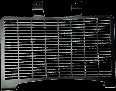 Drag Specialties Radiator Cover - Black - Pan America Radiator Shield i gruppen Reservdelar & Tillbehr / Ram och chassidelar / Chassi / Kylare och tillbehr hos Blixt&Dunder AB (19040307)