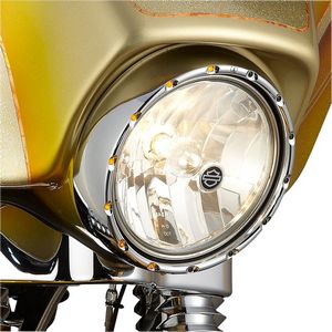 Arlen Ness Headlight Fire Ring Chrome Signals Ring Led H/L Chr i gruppen Reservdelar & Tillbehr / Lampor & Tillbehr / Framlampor / Lampinsats LED hos Blixt&Dunder AB (20010578)