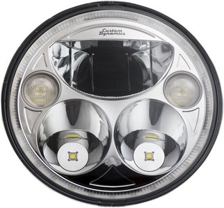 Custom Dynamics Headlight 7'' Led For Indian Black Headlight 7 Chief C i gruppen Reservdelar & Tillbehr / Lampor & Tillbehr / Framlampor / Lampinsats LED hos Blixt&Dunder AB (20011573)