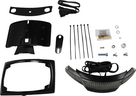 Ciro Taillight & License Plate Mount Taillight/Lp Flhx10-13 Bk i gruppen Reservdelar & Tillbehr / Lampor & Tillbehr / Nummerskylt / Skylthllare hos Blixt&Dunder AB (20101349)