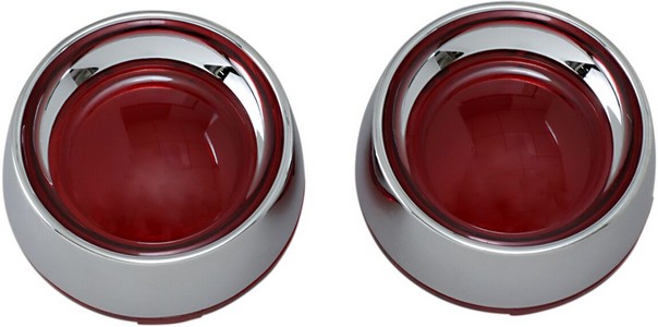 Kuryakyn Deep Dish Bezels For Bullet Turn Signals Red Lens Chrome Beze i gruppen Reservdelar & Tillbehr / Lampor & Tillbehr / Blinkers / Blinkers hos Blixt&Dunder AB (20200010)