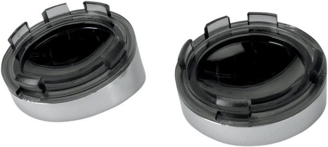 Drag Specialties Replacement Lens Oem Deuce-Style Smoke/Mirror W/ Viso i gruppen Reservdelar & Tillbehr / Lampor & Tillbehr / Blinkers / Blinkersglas hos Blixt&Dunder AB (20200402)