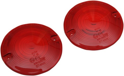 Drag Specialties Replacement Red Turn Signal Lenses Lens T/S Flht Red i gruppen Reservdelar & Tillbehr / Lampor & Tillbehr / Blinkers / Blinkersglas hos Blixt&Dunder AB (20200639)