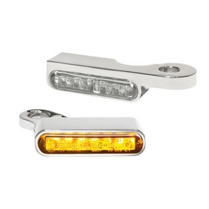 Heinz Bikes Handlebar Mounting Led Blinkers Amber/Chrome Turnsig Led S i gruppen Reservdelar & Tillbehr / Lampor & Tillbehr / Blinkers / Blinkers Handkontroll hos Blixt&Dunder AB (20201461)