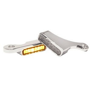 Heinz Bikes Handlebar Mounting Led Blinkers Amber/Chrome Turnsig Led S i gruppen Reservdelar & Tillbehr / Lampor & Tillbehr / Blinkers / Blinkers Handkontroll hos Blixt&Dunder AB (20201473)