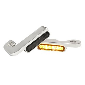 Heinz Bikes Handlebar Mounting Led Blinkers Amber/Chrome Turnsig Led T i gruppen Reservdelar & Tillbehr / Lampor & Tillbehr / Blinkers / Blinkers Handkontroll hos Blixt&Dunder AB (20201485)