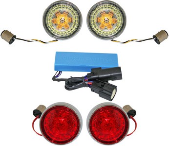 Custom Dynamics Signal Kit 10-13 Flhx Chr Signal Kit 10-13 Flhx Chr i gruppen Reservdelar & Tillbehr / Lampor & Tillbehr / Blinkers / LED insats blinkers hos Blixt&Dunder AB (20201598)