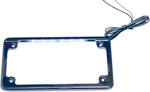 Custom Dynamics License Plate Frame With Led Illumination Frame Lp Chr i gruppen Reservdelar & Tillbehr / Lampor & Tillbehr / Nummerskylt / Skylthllare hos Blixt&Dunder AB (20300533)