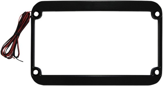 Klock Werks License Plate Frame Lighted Black Plate Ring 200 Lighted - i gruppen Reservdelar & Tillbehr / Lampor & Tillbehr / Nummerskylt / Skylthllare hos Blixt&Dunder AB (20300804)