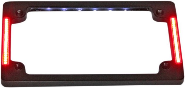 Custom Dynamics License Plate Frame Flat Led Black Frame Lic Plt W/Lt i gruppen Reservdelar & Tillbehr / Lampor & Tillbehr / Nummerskylt / Skylthllare hos Blixt&Dunder AB (20300900)