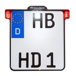 Heinz Bikes All-Inn 2.0  Black Lic Plate Holder W/Led Light Brk & Rr L i gruppen Reservdelar & Tillbehr / Lampor & Tillbehr / Nummerskylt / Skylthllare hos Blixt&Dunder AB (20301240)