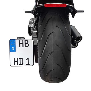 Heinz Bikes Side Mount License Plate Holder W/Tl Alum Black (Fxsb) Lic i gruppen Reservdelar & Tillbehr / Lampor & Tillbehr / Nummerskylt / Skylthllare hos Blixt&Dunder AB (20301288)