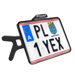 Heinz Bikes Side Mount License Plate Holder W/Tl Alum Chrom (A) (Fxd) i gruppen Reservdelar & Tillbehr / Lampor & Tillbehr / Nummerskylt / Skylthllare hos Blixt&Dunder AB (20301293)