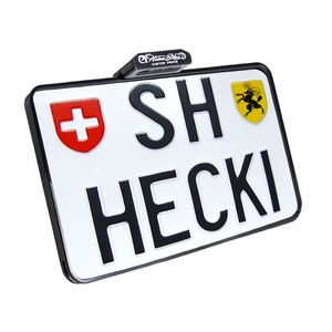 Heinz Bikes Slip-In License Plate Holder W/Led Plate Light Black (Ch) i gruppen Reservdelar & Tillbehr / Lampor & Tillbehr / Nummerskylt / Skylthllare hos Blixt&Dunder AB (20301314)