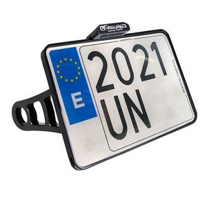 Heinz Bikes Side Mount License Plate Holder W/Tl Alu Blk (E) (Fl18) Li i gruppen Reservdelar & Tillbehr / Lampor & Tillbehr / Nummerskylt / Skylthllare hos Blixt&Dunder AB (20301386)