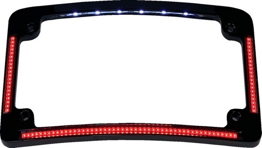 Custom Dynamics Frame Lic W/ Red Led Blk Frame Lic W/ Red Led Blk i gruppen  hos Blixt&Dunder AB (20302288)