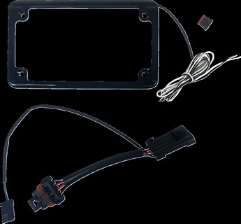 Custom Dynamics Frame License Plate Lighted Sxs Gloss Black Frame Lice i gruppen Reservdelar & Tillbehr / Lampor & Tillbehr / Nummerskylt / Nummerskyltsbelysning hos Blixt&Dunder AB (20302350)