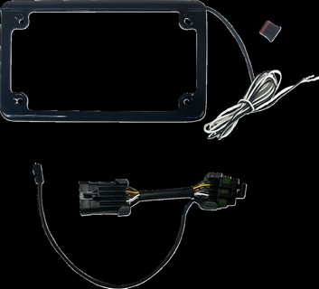 Custom Dynamics License Plate Frame Sxs Rzr Pro Black License Plate Fr i gruppen Reservdelar & Tillbehr / Lampor & Tillbehr / Nummerskylt / Nummerskyltsbelysning hos Blixt&Dunder AB (20302390)