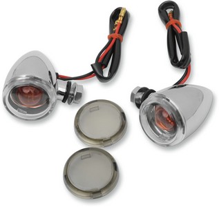 Drag Specialties Mini-Deuce Marker Lights Bolt-Mount Clear/Smoke Lens i gruppen Reservdelar & Tillbehr / Lampor & Tillbehr / Blinkers / Blinkers hos Blixt&Dunder AB (20400530)