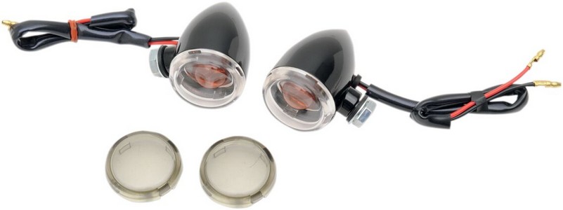 Drag Specialties Mini-Deuce Marker Lights Bolt-Mount Clear/Smoke Lens i gruppen Reservdelar & Tillbehr / Lampor & Tillbehr / Blinkers / Blinkers hos Blixt&Dunder AB (20401042)