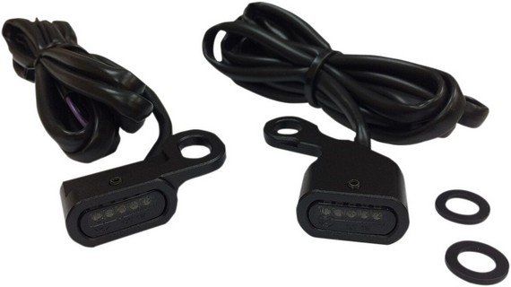 Drag Specialties Lights Marker Handlebar Black/Smoke Led Lights Trnsig i gruppen Reservdelar & Tillbehr / Lampor & Tillbehr / Blinkers / Blinkers Handkontroll hos Blixt&Dunder AB (20402135)