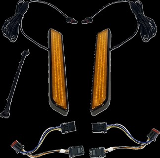 Custom Dynamics Led Fork Light - Amber - Black Light Led Fork Amb Blk i gruppen Reservdelar & Tillbehr / Lampor & Tillbehr / Blinkers / Blinkers hos Blixt&Dunder AB (20402647)