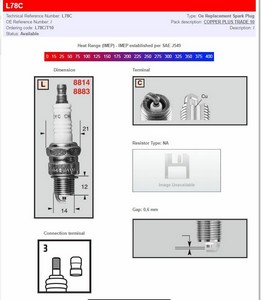  in the group Service parts / Maintenance / Universal / Sparkplugs at Blixt&Dunder AB (21030315)