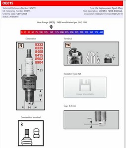  in the group Service parts / Maintenance / Universal / Sparkplugs at Blixt&Dunder AB (21030398)