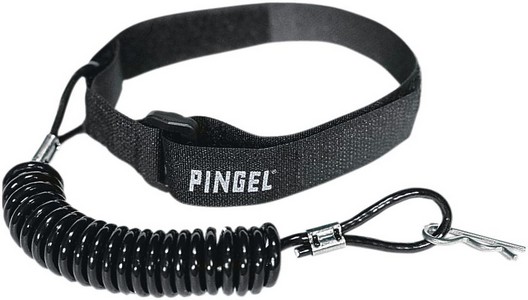 Pingel Black Kill Switch Tether Cord With Wristband Kill Switch Tether i gruppen Reservdelar & Tillbehr / Flat Track hos Blixt&Dunder AB (21060030)